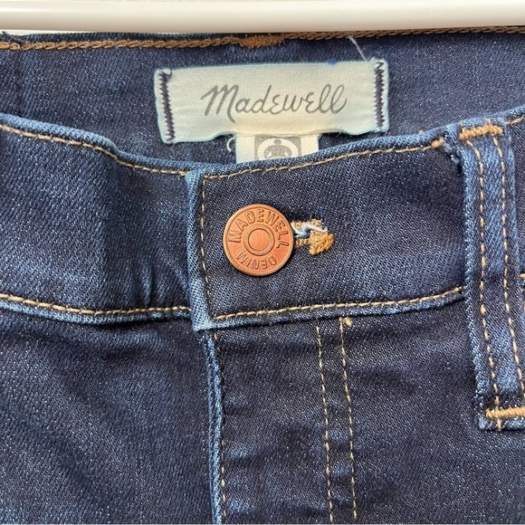 Madewell 9” Mid-Rise Skinny Jeans Women's Size 26 Dark Wash - Picture 5 of 15